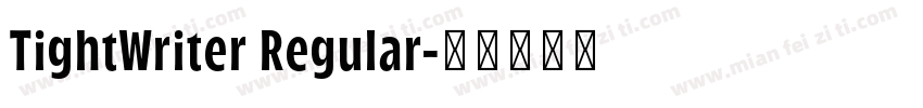TightWriter Regular字体转换